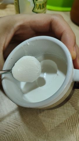 Ложка с шаром крем-сыра